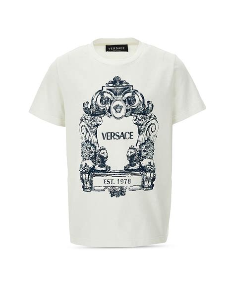 Versace Unisex Jersey + Stemma Logo Tee 